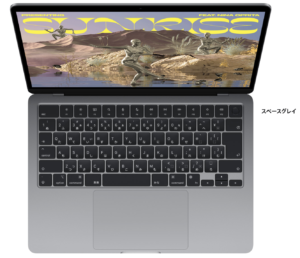M2 MacBookAir 8CPU8GPU MLXW3JA（256GB） スペースグレイ | AppleFUN