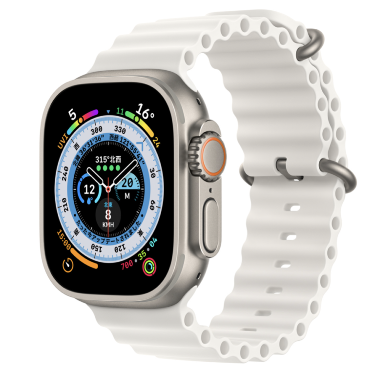 Apple Watch Ultra MNHF3JA (49mm) チタニウムケースとホワイト ...